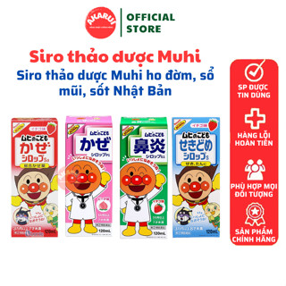 Siro thảo dược Muhi ho đờm, sổ mũi, sốt Nhật Bản dễ uống - Lọ 120ml mẫu mới