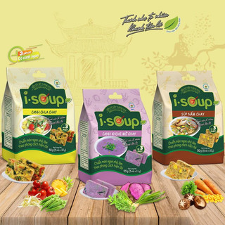 Combo Thuần chay 3 túi canh chay thanh nhẹ I-SOUP 05 viên x 3 túi