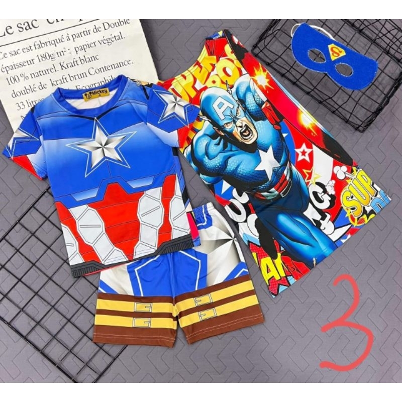 BỘ SIÊU NHÂN 3D CHO BÉ TRAI KÈM CHOÀNG