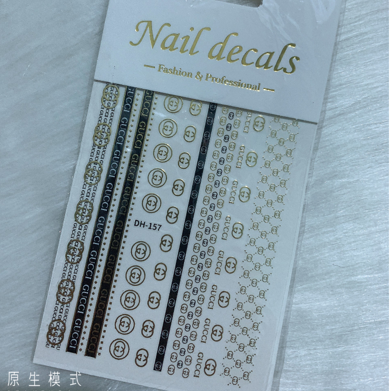 Sticker nail thương hiệu trang trí móng mã mới