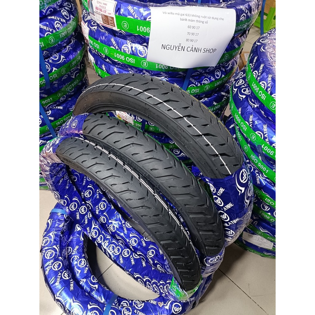 Vỏ xe WILA PILOT 60-70-80-90-17 IN không ruột mã gai 633