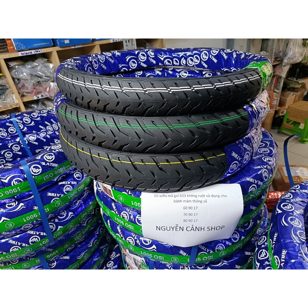 Vỏ xe WILA PILOT 60-70-80-90-17 IN không ruột mã gai 633