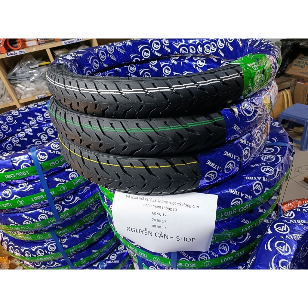 Vỏ xe WILA PILOT 60-70-80-90-17 IN không ruột mã gai 633