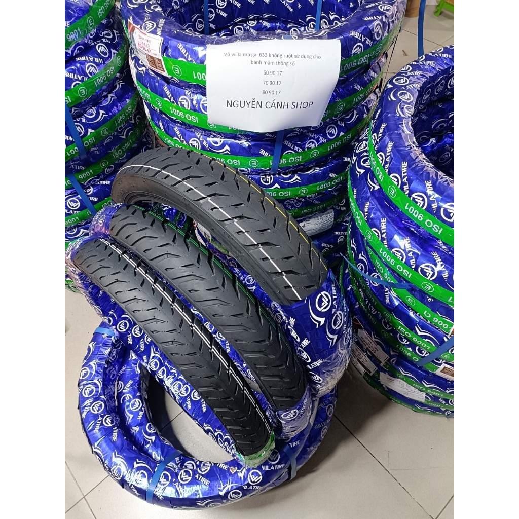 Vỏ xe WILA PILOT 60-70-80-90-17 IN không ruột mã gai 633