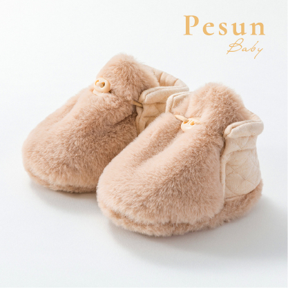 Giày Lông Có Trần Bông Giữ Ấm Chân Cho Bé 0-1 Tuổi