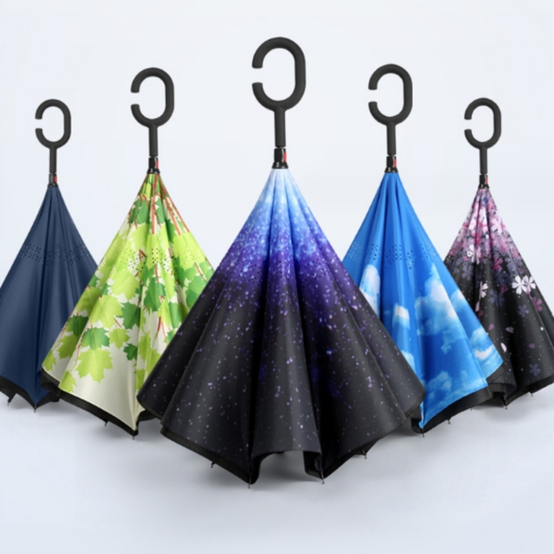 Ô dù che nắng mưa úp ngược 2 lớp