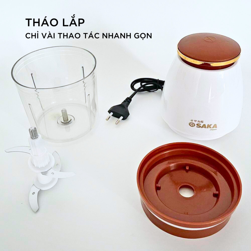 Máy xay đa năng tiện lợi OSAKA Xay Sinh Tố, Xay Thịt, Xay củ quả, Nhỏ Gọn, Mạnh Mẽ, BH 1:1 Hàng Nội Địa - TUIDO.STORE