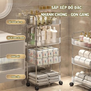 Xe Đẩy Spa 3 Tầng Có Bánh Xe Cao Cấp (XDABS13) (FREESHIP)