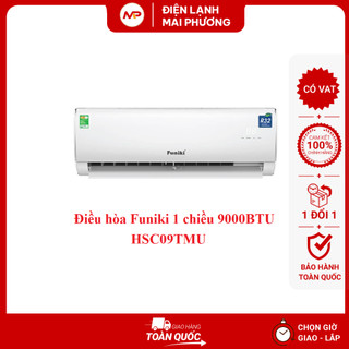 [NHẬN LẮP ĐẶT HN] Điều hòa Funiki 1 chiều 9000BTU/ 12000BTU - Hàng chính hãng (Bảo hành 30 tháng)