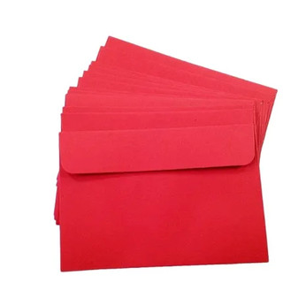 Phong bì đỏ bao thư đỏ, vàng xấp 100 chiêc (Kích thước 10x17cm)