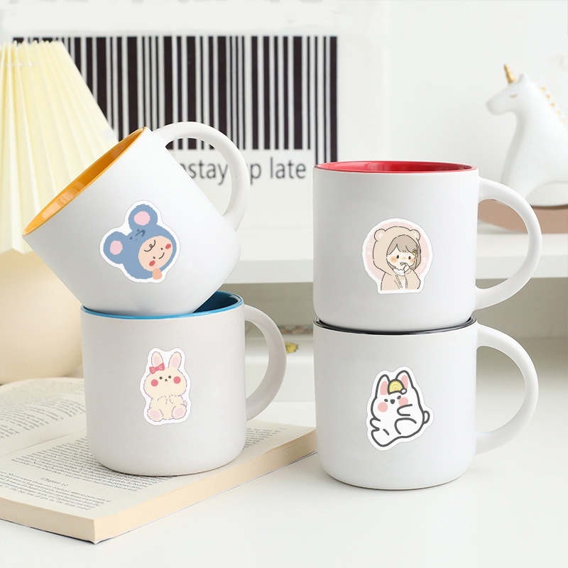 Sticker động vật TM stationery cute giá rẻ  hình dán dễ thương nhãn dán màu đậm đẹp-hàng loại 1