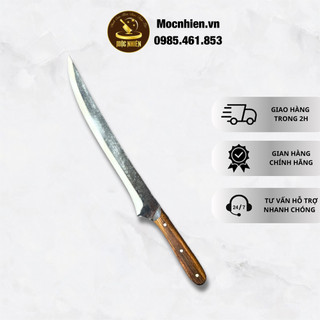 Dao bếp sắc bén làm sushi, thái thịt cá kiểu nhật, Dao thái lọc chuẩn thương hiệu Mộc Nhiên chất liệu thép nhíp cao cấp