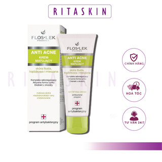 ✅ Kem kiểm soát dầu và điều tiết nhờn Floslek Anti Acne Mattifying Cream 50ml
