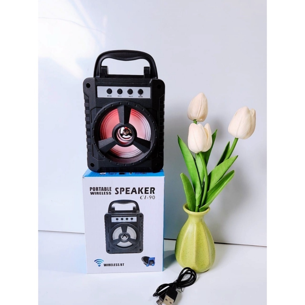 Loa Bluetooth Mini CL90 Âm Thanh Sống Động, Pin Trâu, Tích Hợp Thẻ Nhớ, Nghe Nhạc Hay Bảo Hành 6 Tháng