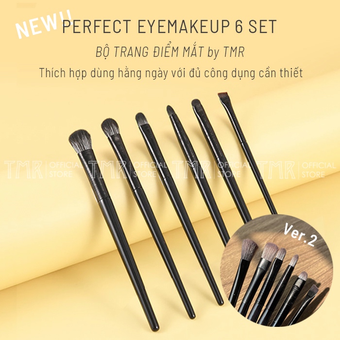 Bộ Cọ Trang Điểm Mắt Perfect Eye Makeup Brush 6 set chính hãng cao cấp