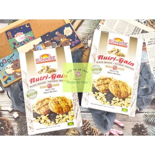 Bánh Yến Mạch Mè Đen Nutri Gain Sunrise 178g