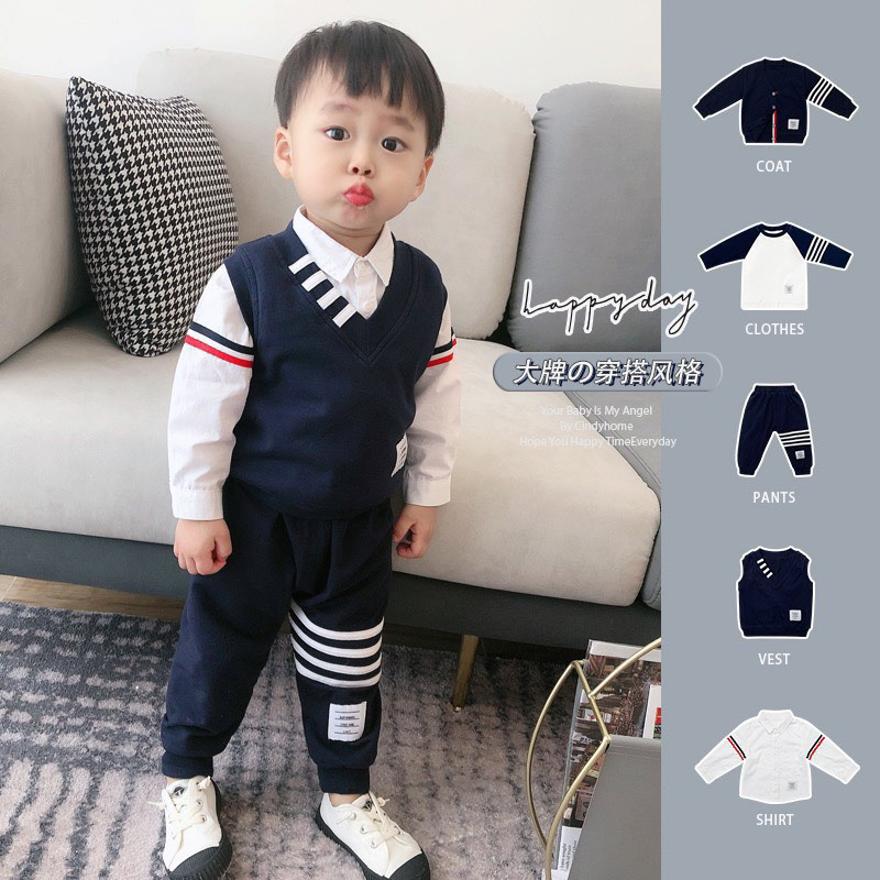 set bộ 3 chi tiết cực phẩm cho bé trai