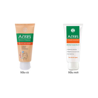 Sữa Rửa Mặt Acnes Vitamin Sáng Da Mờ Sẹo Mờ Vết Thâm 100g