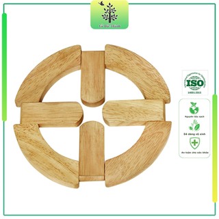 Đế (Rế) lót nồi hình tròn mở rộng | Gỗ Đức Thành - 09731 | Nhỏ gọn, tiện dụng, chắc chắn