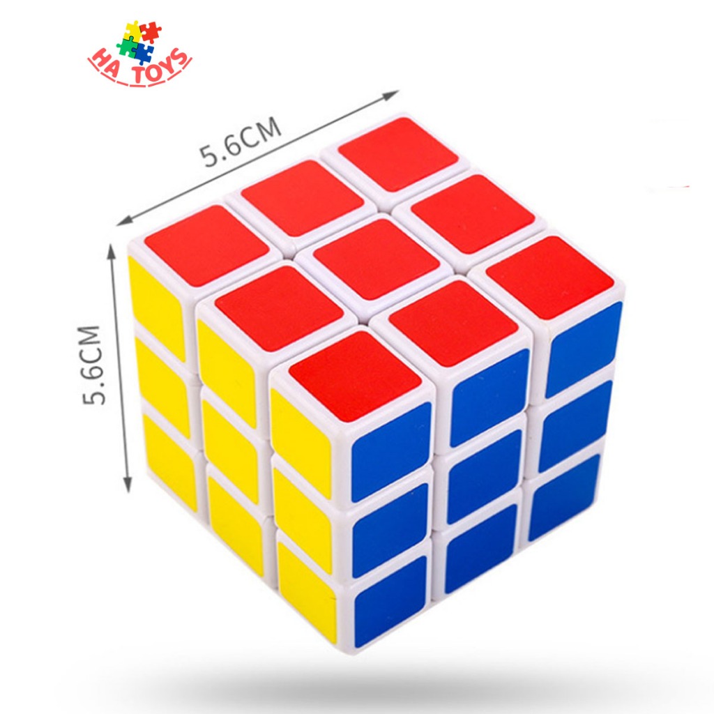 Rubik 3x3 kích thước 5,6x5,6cm HT1020, trò chơi kinh điển cho mọi lứa tuổi