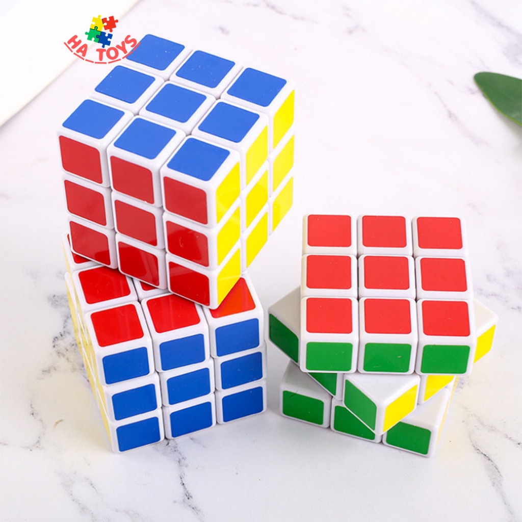 Rubik 3x3 kích thước 5,6x5,6cm HT1020, trò chơi kinh điển cho mọi lứa tuổi