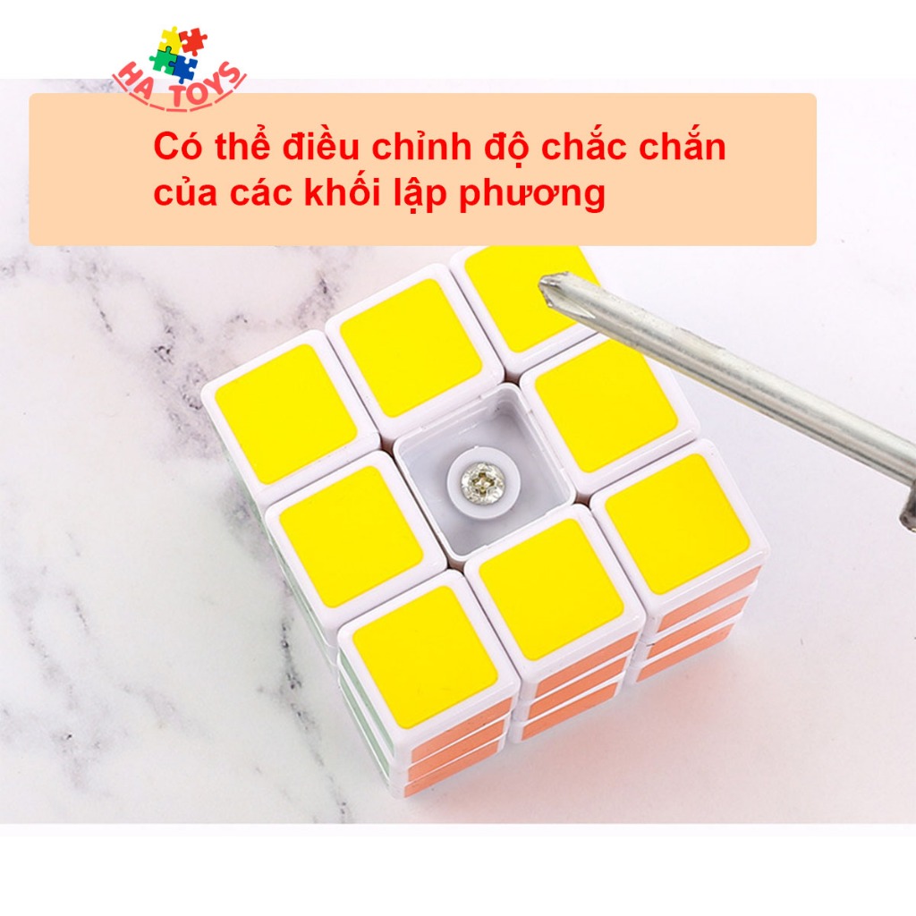 Rubik 3x3 kích thước 5,6x5,6cm HT1020, trò chơi kinh điển cho mọi lứa tuổi