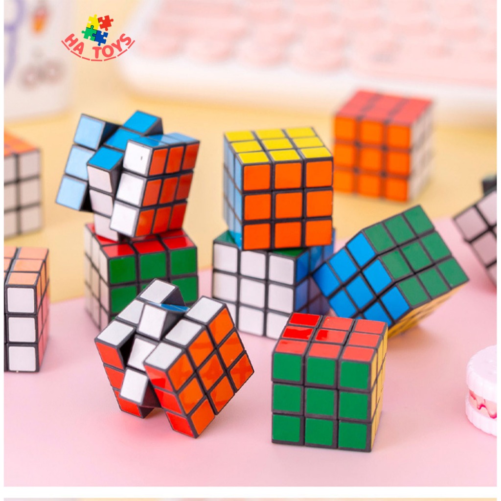 Đồ chơi rubik kích thước 3x3cm và 6x6cm HT1019 rèn luyện khả năng tập trung và tư duy logic cho trẻ em