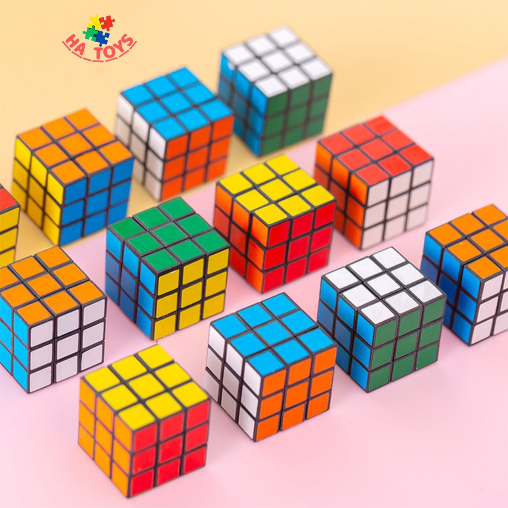 Đồ chơi rubik kích thước 3x3cm và 6x6cm HT1019 rèn luyện khả năng tập trung và tư duy logic cho trẻ em