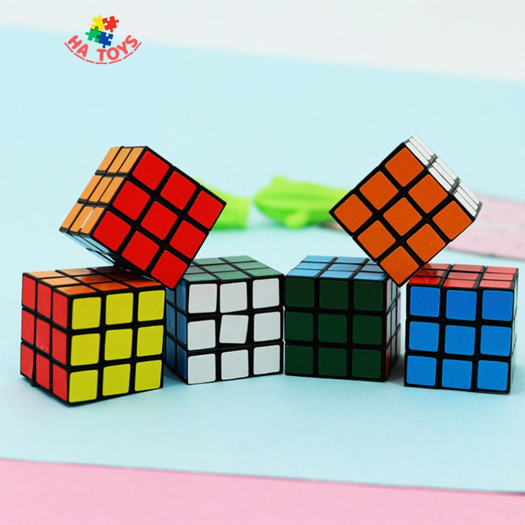 Đồ chơi rubik kích thước 3x3cm và 6x6cm HT1019 rèn luyện khả năng tập trung và tư duy logic cho trẻ em