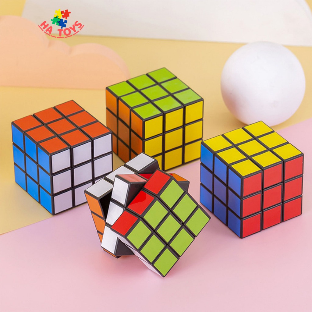 Đồ chơi rubik kích thước 3x3cm và 6x6cm HT1019 rèn luyện khả năng tập trung và tư duy logic cho trẻ em