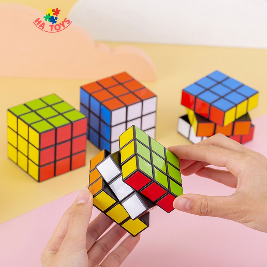 Đồ chơi rubik kích thước 3x3cm và 6x6cm HT1019 rèn luyện khả năng tập trung và tư duy logic cho trẻ em