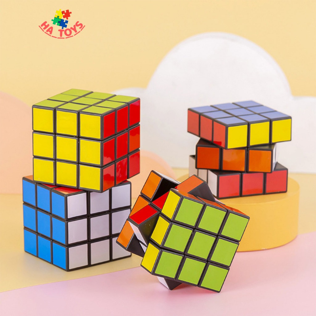 Đồ chơi rubik kích thước 3x3cm và 6x6cm HT1019 rèn luyện khả năng tập trung và tư duy logic cho trẻ em