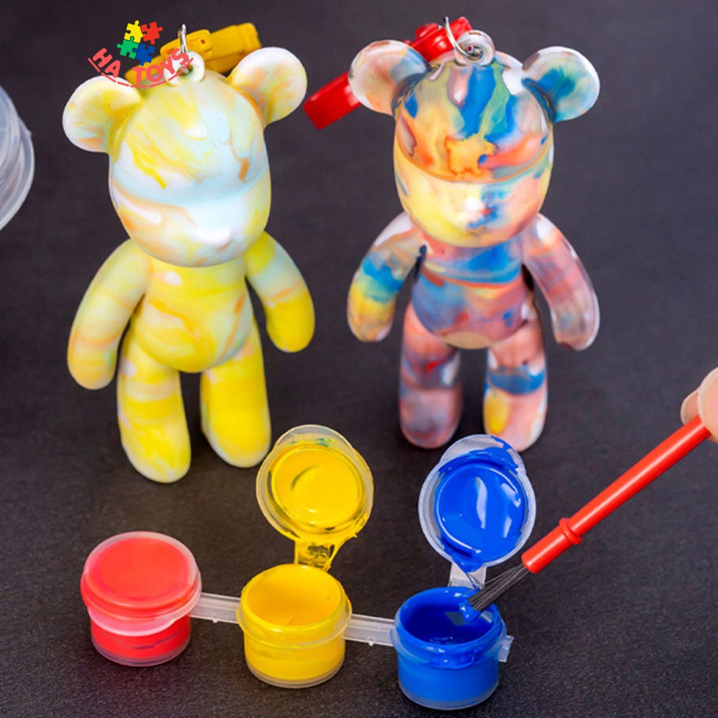 Đồ chơi thủ công tô tượng cho trẻ em HT1021, sản phẩm tích hợp làm móc khóa cute