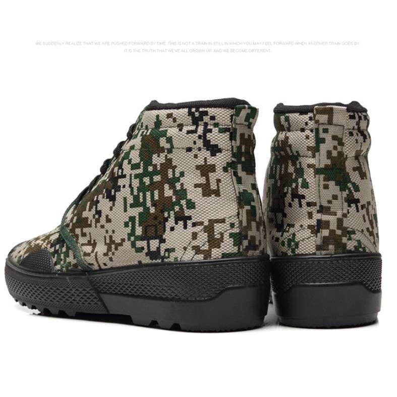 Giày Lính Đế Cao Su Siêu Mềm Cổ Cao Đi Phượt - Leo Núi,đi rừng,Giày lao động cổ cao