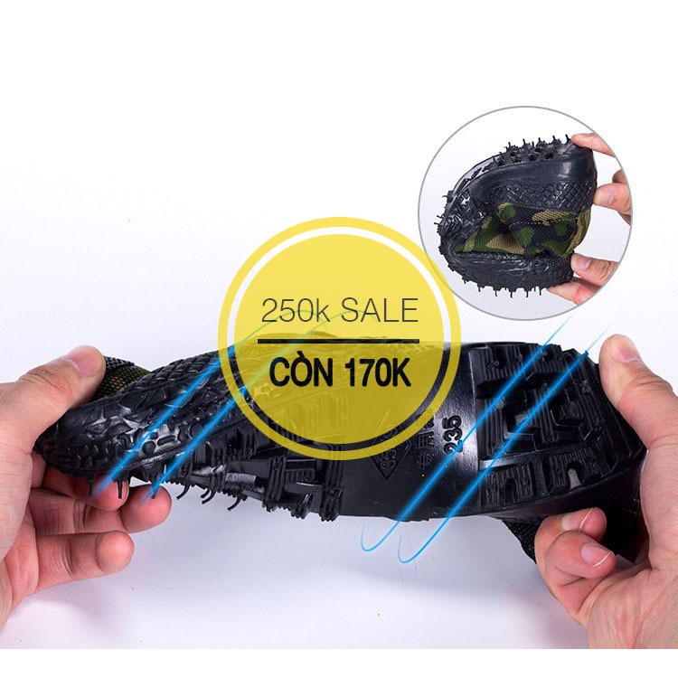 Giày Lính Đế Cao Su Siêu Mềm Cổ Cao Đi Phượt - Leo Núi,đi rừng,Giày lao động cổ cao