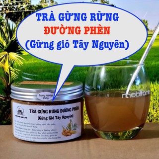 Hủ 250gram trà gừng gió đường phèn tuấn anh đăk lăk