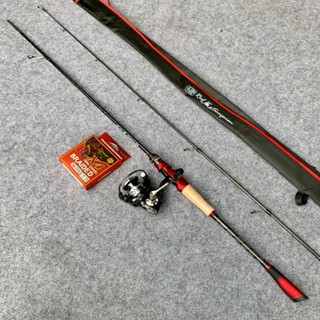 Bộ lure máy đứng cần bọ cạp đỏ độ cứng M - máy câu DA 3000 II - Dây Dù Pe X4 toro - combo lure giá rẻ