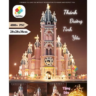 Lego Nhà Thờ Tân Định 4800+psc - Bộ Đồ Chơi Lắp Ráp Kiến Trúc Nhà Thờ Công Giáo VN - Tặng LED