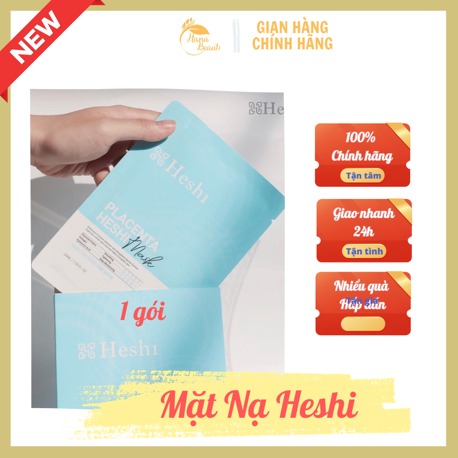Mặt nạ Heshi, mặt nạ phục hồi dưỡng da, dưỡng ẩm, mềm mịn, căng bóng trắng sáng làn da[chính hãng]