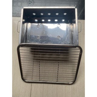 Lò nướng than inox chân thấp,dày dặn nướng siêu nhanh Size 25x35cm