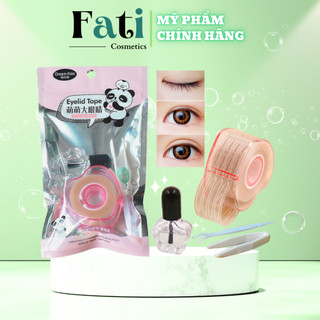 Kích mí lưới cuộn trong suốt - tặng nhíp gấp và nhấn mí