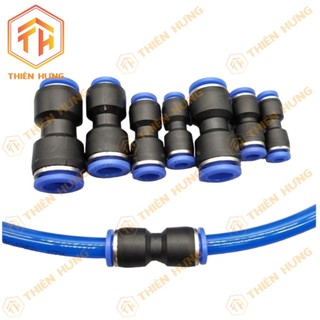 Nối Nhựa Ống PU 4mm ~ 16mm - Đầu Nối Thẳng Nhựa Ống Hơi PU, PA, PE