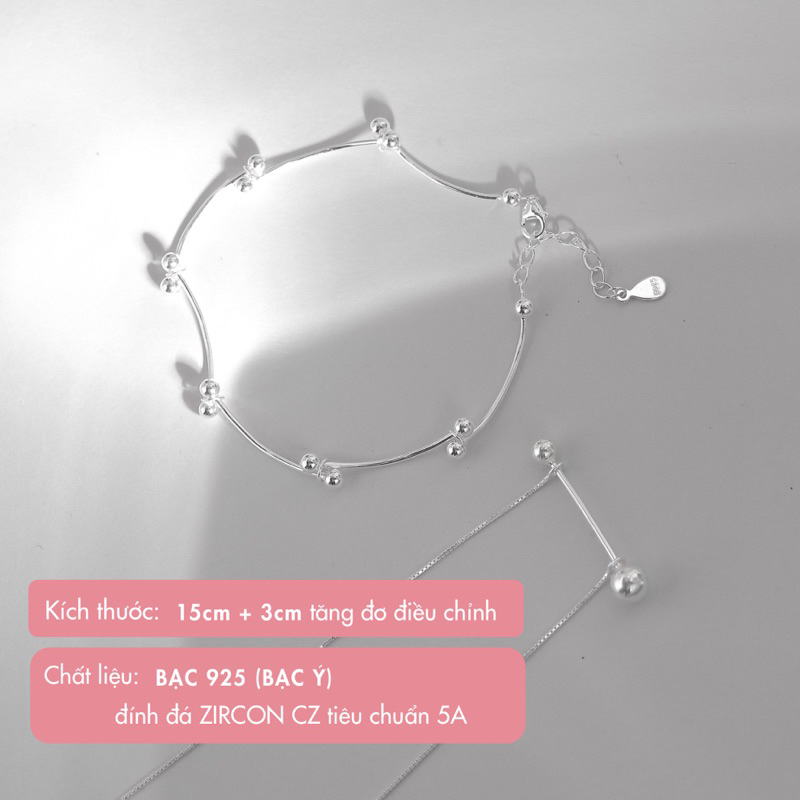 Lắc tay bạc nữ 925 BLING IT thiết kế dễ thương BIVT156