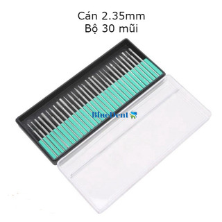 Combo 30 mũi mài kim cương cắt chạm khắc hợp kim cán 2.35mm