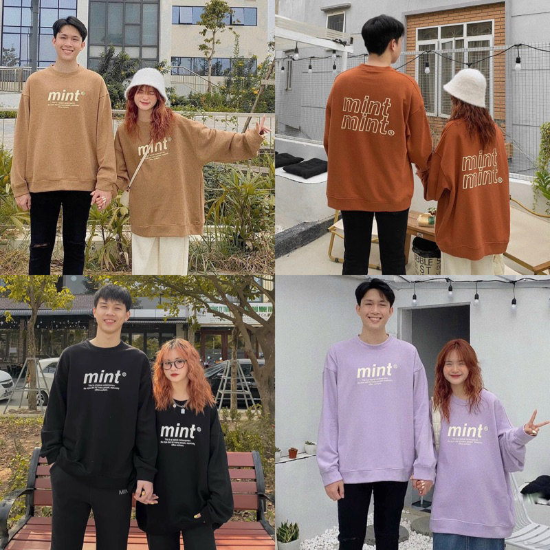 Áo Sweater Mint Official SS21 NỈ BÔNG