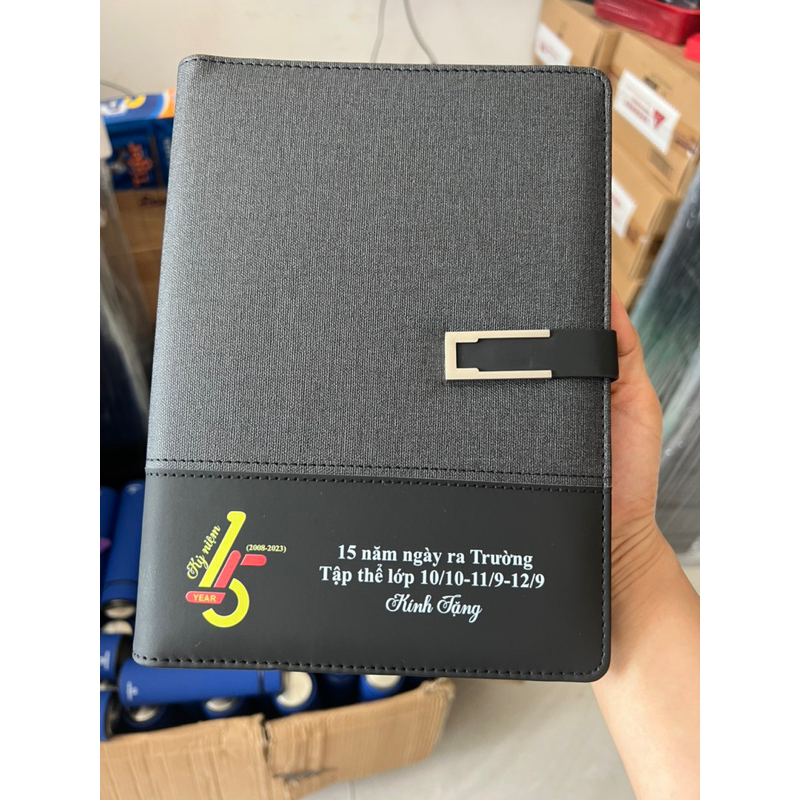 Sổ Bìa Còng In Logo