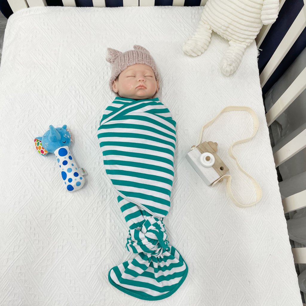 Quấn Chũn Cho Bé Ngủ Ngon BAFABY Tránh Giật Mình Chất Vải Cotton Co Giãn 4 Chiều 343