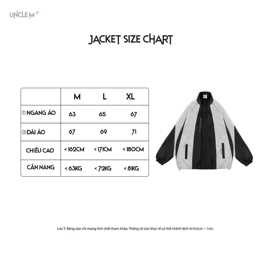Áo Khoác Gió Uncle M Oversize Unisex Nam Nữ, Phối Dù 2 lớp Plane-Jacket