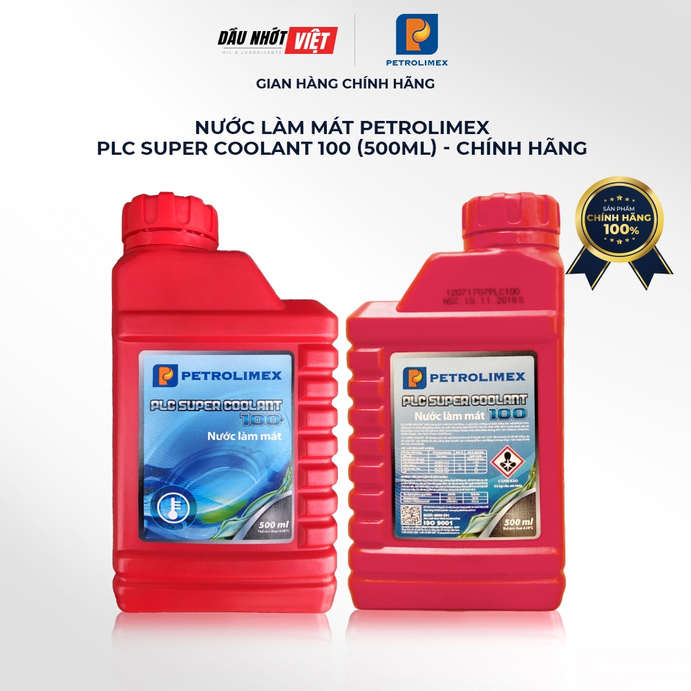 Nước làm mát Petrolimex PLC Super Coolant 100 - bình 500ml chính hãng