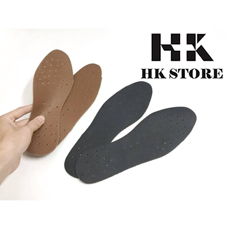 Lót da bò cao cấp 💝 HK.STORE 💝 đục lỗ thông thoáng thấm hút mồ hôi chân không gây mùi hôi.